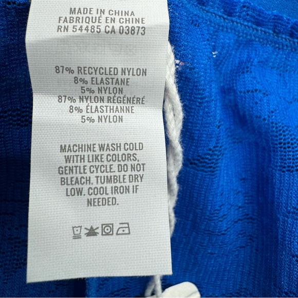 Smoothez by Aerie High Waisted Boyshort Size XL Royal Blue Floral Lace NWT - Picture 8 of 8